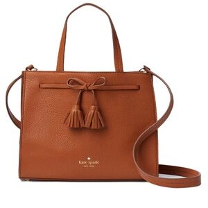 Kate Spade Brown Crossbody Bag with Tassel Accents